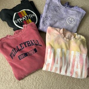 Multiple Vintage Style Sweatshirts